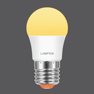 หลอดกลม LED BALL PREP 3W แสง WARMWHITE LAMPTAN