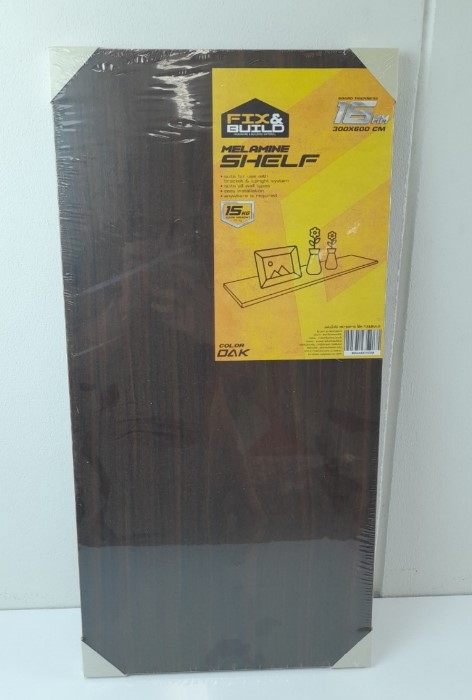 -แผ่นชั้นไม้ 300x600x16 โอ๊ค FIX&BUILD+