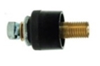 ข้อต่อหน้าตู้  ตัวผู้ (เกลียวนอก)  No.10-25 รหัส JS69  สีดำ