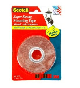 [1001240] เทปกาวสองหน้า แรงยึดติดสูง 21 มม * 1 ม #4100 3M