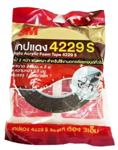 [1001249] เทปโฟม ติดคิ้วรถ 1" 5ม. 4229S 3M