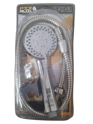 [1001902] ชุดฝักบัว โครเมี่ยม ปรับ 5 ระดับ SR/037 FIX&BUILD