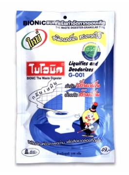 [1002506] ไบโอนิค กำจัดกลิ่นเหม็น เกล็ด 100 g G-001