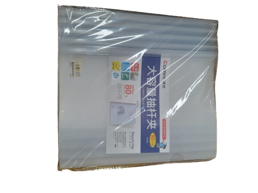 [1002961] แฟ้มสันรูด A4 A858 3mm ขาว COMIX+