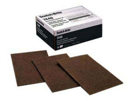 [1003135] สก็อตไบรท์ 6"x9" #120-180 7440 น้ำตาล 3M