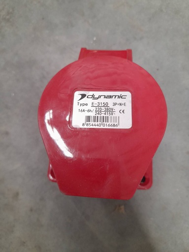 [1003650] ปลั๊กPWตัวเมียฝังตรง3P+N+E16A E3150 DYNAMIC+