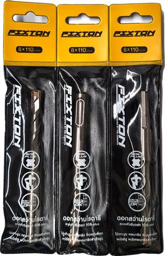 [1004179] ดอกสว่านโรตารีSDS-PLUS4แฉก 6.5x160 FIXTON+