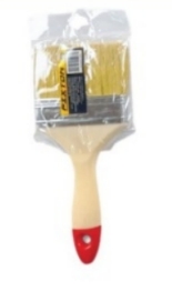 [1004248] แปรงทาสีขนขาวอย่างดีด้ามไม้ 4" FIXTON+