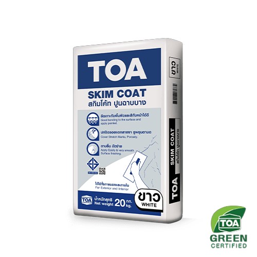 [1003616] Skim Coat 20Kg. #White TOA