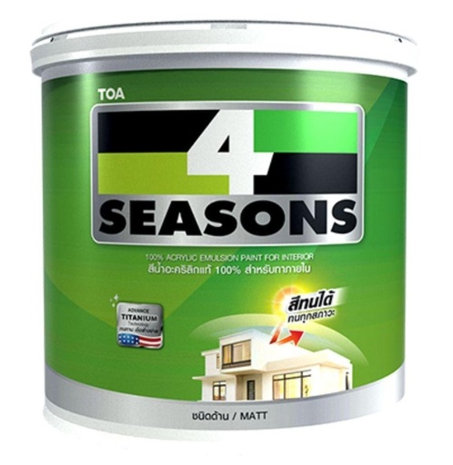 [1004373] สีน้ำภายใน ด้าน 1/4 กล. เบส A โฟร์ซีซันส์ TOA