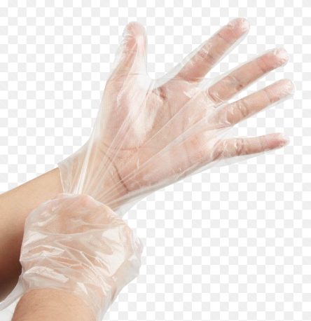 [1004509] ถุงมือพลาสติกใส (100ใบ/แพ็ค)