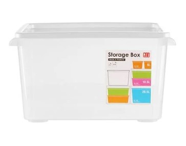 [1005043] กล่องอเนกประสงค์ ซ้อนได้ 6L. No.5121 สีขาวJCJ