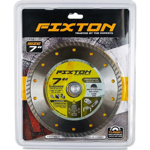 [1005353] ใบตัดเพชร Turbo 7" FIXTON+
