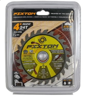 [1005358] ใบเลื่อยวงเดือน 4"x24T แบบบาง FIXTON+