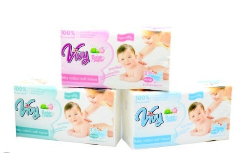 [1005109] กระดาษทิชชู่ Baby paper402 แผ่น Vivy