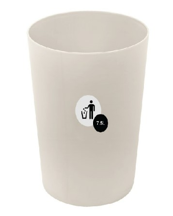 [1005110] ถังผงกลม 7.5L No.1141 สีเบจ JCJ