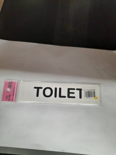 [1005158] ป้ายพีพี TOILET ขนาด 16x4 ซม. 1103-02