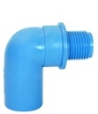 ข้องอPVC90องศาหนาเกลียวนอก1/2" มอก..