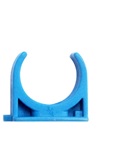 [1005834] กิ๊บจับท่อก้ามปู PVC 1/2"ฟ้า