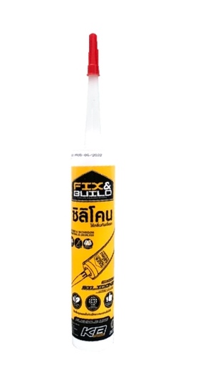 [1005913] ซิลิโคน ไร้กลิ่นกันเชื้อรา S82ขาว FIX&BUILD+
