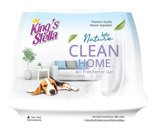 [1006028] เจลปรับอากาศ อินทูเนเจอร์ แอร์เฟรชเชนเนอร์ เจล 180 กรัม กลิ่น โอโซน King's Stella