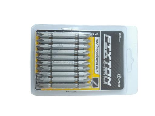 [1006375] ดอกไขควงลมแฉก PH2x65mm อย่างดี เทา FIXTON+