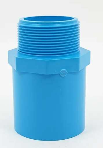 [1006614] ข้อต่อตรงPVCหนาเกลียวนอก4" มอก.