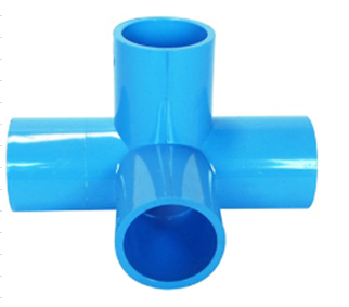 [1006653] สี่ทางตั้งฉากPVC 1"