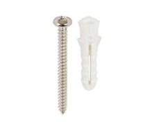 [1006748] พุกพลาสติก #7 พร้อมสกรู (แพค 10)