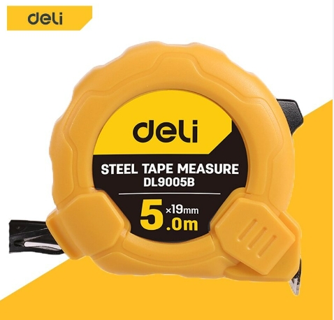 [1007137] ตลับเมตรล็อค AUTO 5mx19mm EDL3796Y DELI+