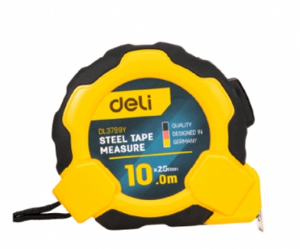 [1007140] ตลับเมตรล็อค AUTO 10Mx25mm EDL3799Y DELI+