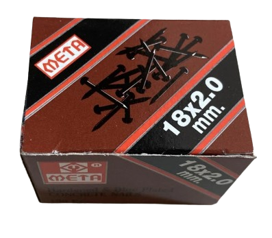 [1007200] ตะปูคอนกรีตดำ 18 x 2 MM. META