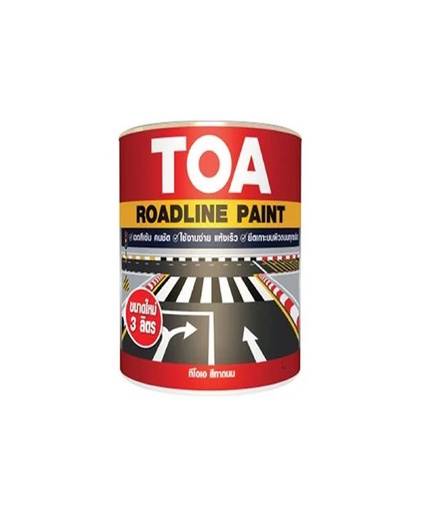 [1007280] สีทาถนน สะท้อนแสง 3 ลิตร  #715 แดง TOA