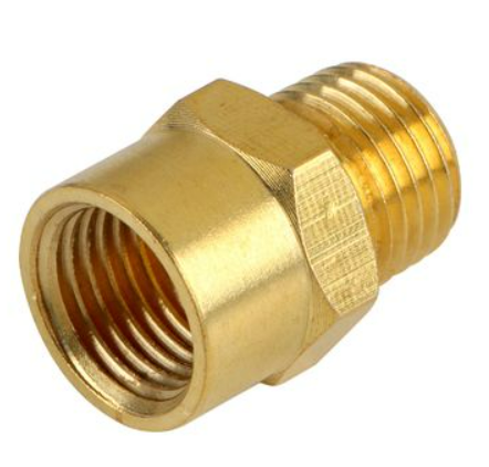 [1007313] นิปเปิ้ลเกลียวในทองเหลือง 1/4"