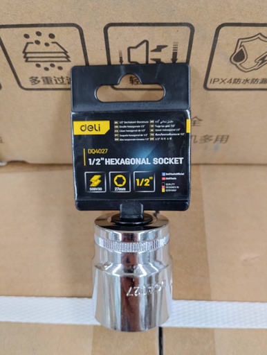 [1007534] ลูกบล็อค 27mm EDQ4027 DELI+