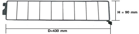 [1007627] Side Divider L450*H90 mm FIX&BUILD+