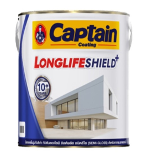 [1007694] น้ำยารองพื้นปูนเก่า ลองไลฟ์ชิลด์พลัส 5 กล. กัปตัน