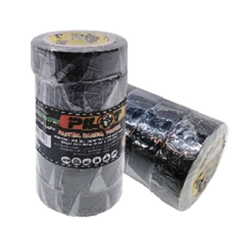 [1007955] เทปพันสายไฟ 10ม. สีดำ PILOT= (แพ็ค 6 ม้วน)