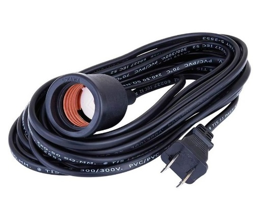 [1008211] ขั้วยางE27+สายVKF2x0.5/10ม.S231 SOKAWA