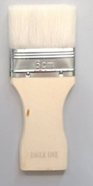 [1008393] แปรงทาวานิช ขนกระต่าย 6ซม. EAGLE ONE