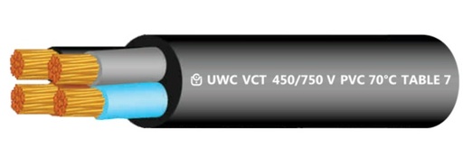 [1009351] สายไฟ VCT 2x1.0mm. 100m. UNITED (ตัดขายเป็นเมตร)