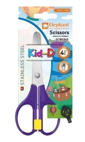 [1009849] กรรไกร 4.1/2" รุ่น SCB0345 Kid-D ตราช้าง