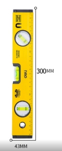 [1000660] ระดับน้ำ 300mm Aluminum EDL290300 DELI+