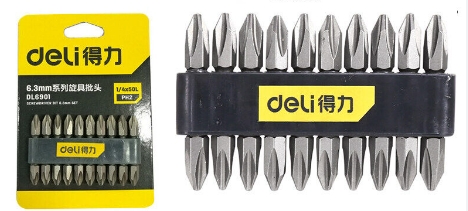 [1000798] ดอกไขควง PH2x65mm EDL6902 DELI+