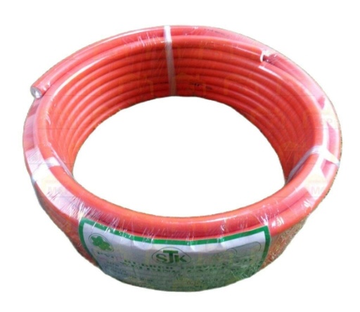 [1001669] สายเชื่อม #25 10เมตร สีส้ม