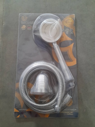 [1001897] ชุดฝักบัว โครเมี่ยม แรงดันน้ำนุ่ม 19S MONARCH+