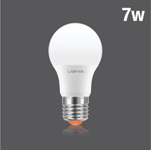 [1002706] หลอดกลม LED BULB NEW GLOSS V.2 7W แสง WARMWHITE LAMPTAN
