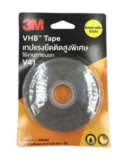 [1003166] เทปกาวสองหน้าแรงยึดสูง 12มมx5ม V41 3M