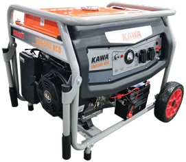 [1003305] เครื่องปั่นไฟเบนซิน ขนาด 5.0/5.5KW กำลัง 15HP รุ่น KW6500-VCO KAWA