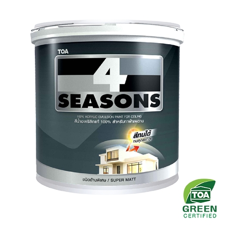[1003514] สีน้ำสำหรับทาฝ้าเพดาน 4SS #A7000 1ก.ล. TOA